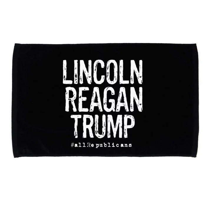 Lincoln Reagan Trump Favorite Presidents Microfiber Hand Towel