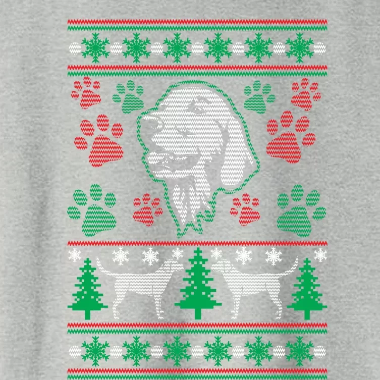 Labrador Retriever Ugly Christmas Holiday Dog Lover Gift Great Gift Women's Crop Top Tee