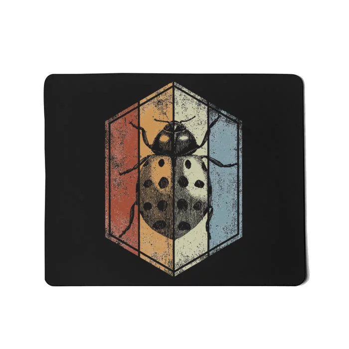 Ladybug Retro Vintage Style Bug Insect Entomologist Mousepad