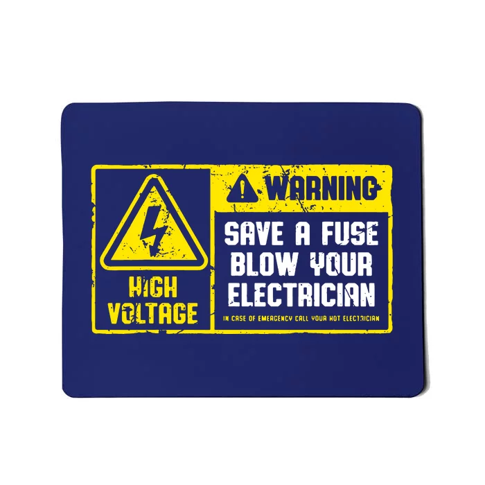 Lineman Retro Vintage Electrician Save A Fuse Mousepad