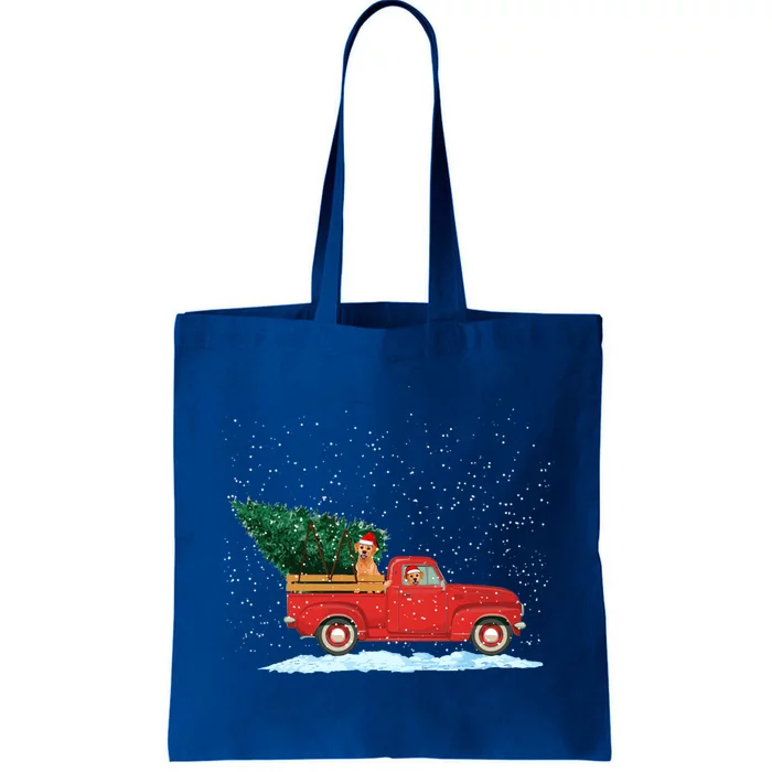 Labrador Retriever Vintage Red Pickup Truck Christmas Tree Cool Gift Tote Bag