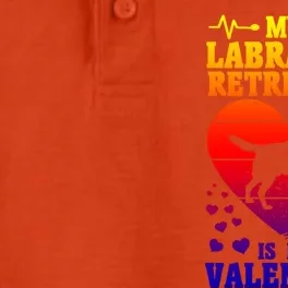 Labrador Retriever Valentines Day Dog Lover Cool Gift Dry Zone Grid Performance Polo