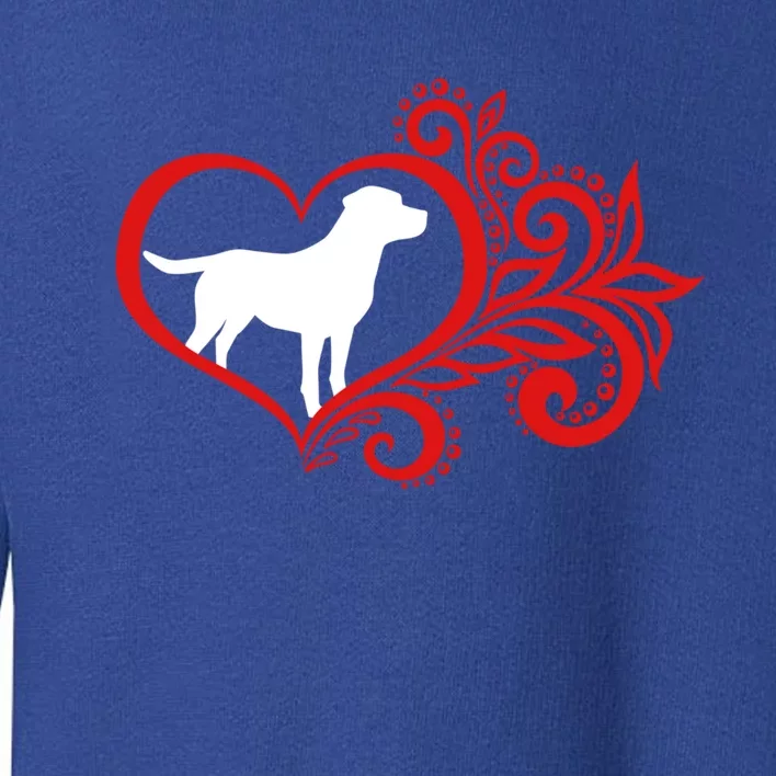 Labrador Retriever Valentine's Day For Lab Mom And Dog Lover Gift Toddler Sweatshirt