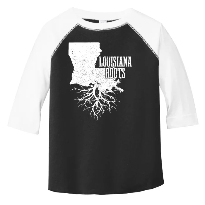 Louisiana Roots Vintage Usa Patriotic Pride State Map Toddler Fine Jersey T-Shirt