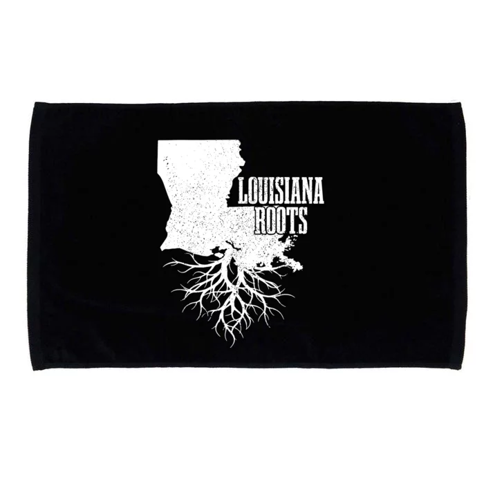 Louisiana Roots Vintage Usa Patriotic Pride State Map Microfiber Hand Towel