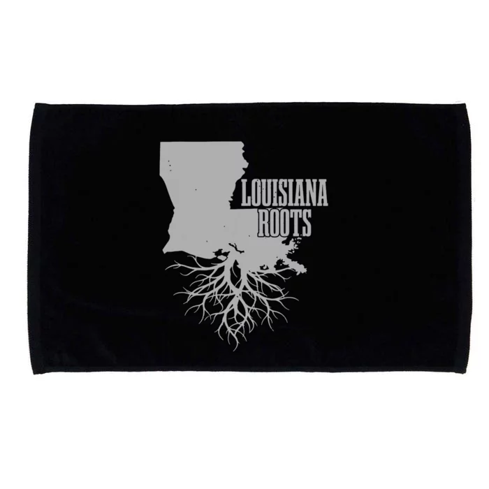 Louisiana Roots Vintage Usa Patriotic Pride State Map Gift Microfiber Hand Towel