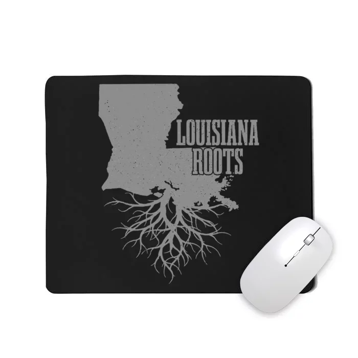 Louisiana Roots Vintage Usa Patriotic Pride State Map Gift Mousepad