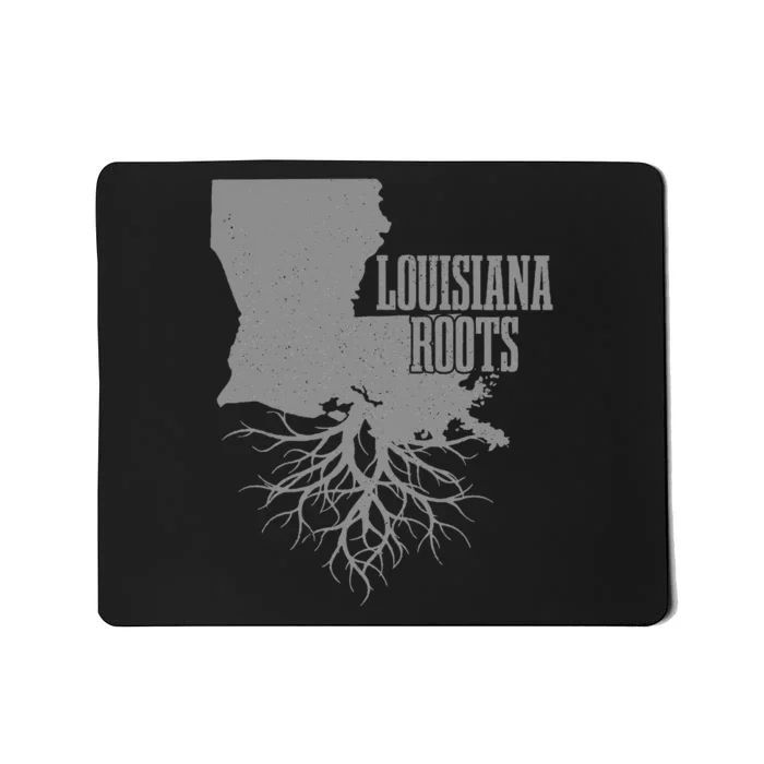 Louisiana Roots Vintage Usa Patriotic Pride State Map Gift Mousepad