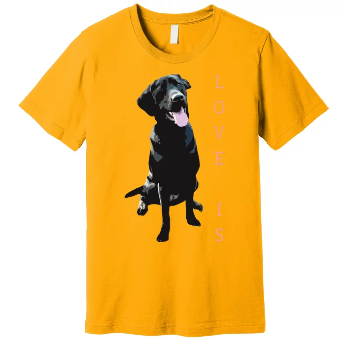 Labrador Retriever Women Men Kids Black Lab Dog Mom Premium T-Shirt