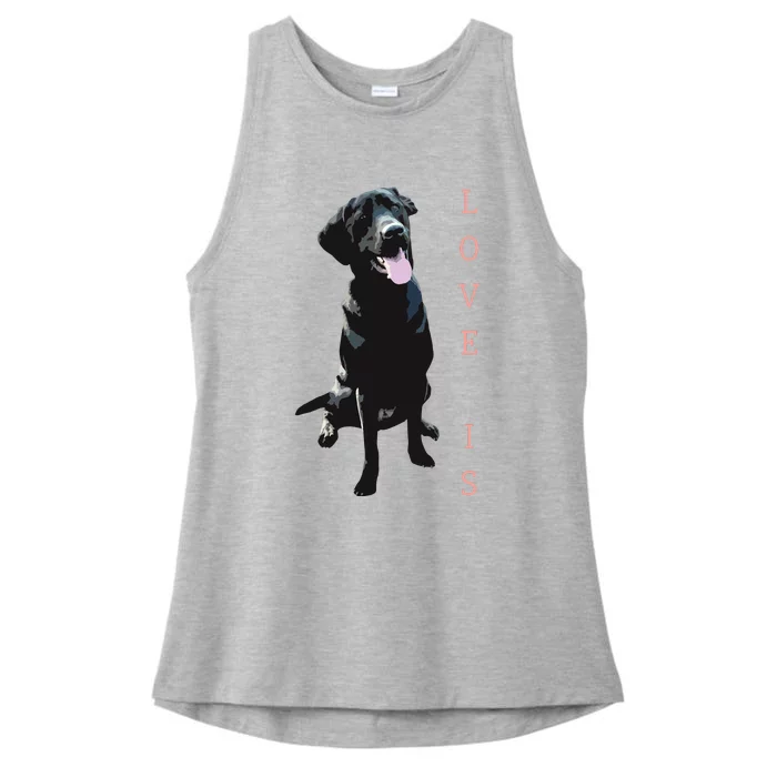 Labrador Retriever Women Men Kids Black Lab Dog Mom Ladies Tri-Blend Wicking Tank