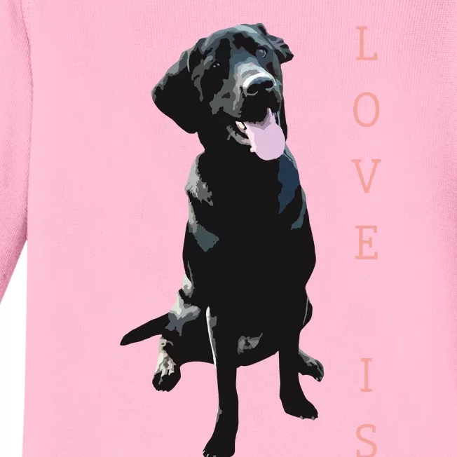 Labrador Retriever Women Men Kids Black Lab Dog Mom Baby Long Sleeve Bodysuit