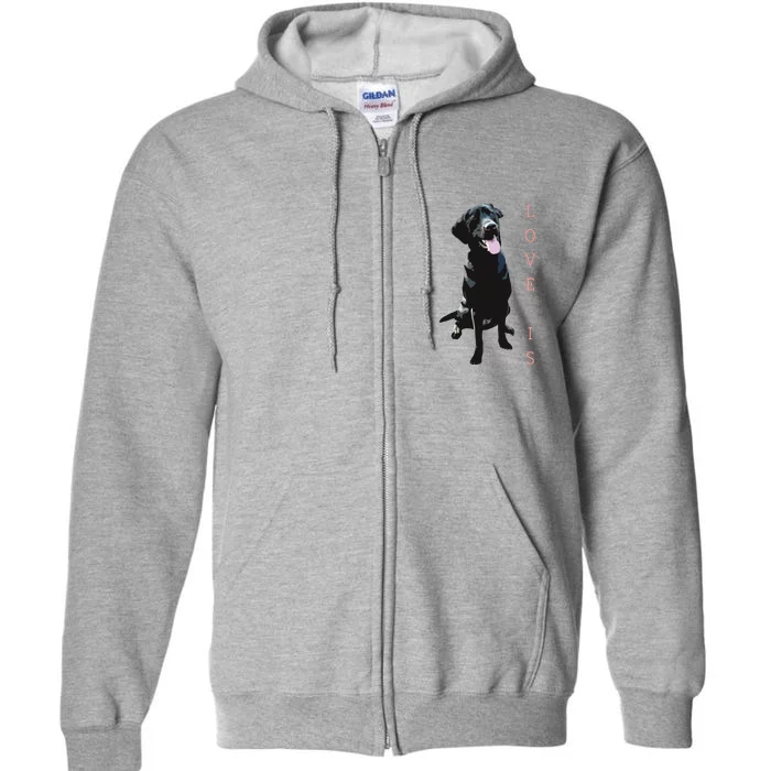 Labrador Retriever Women Men Kids Black Lab Dog Mom Full Zip Hoodie