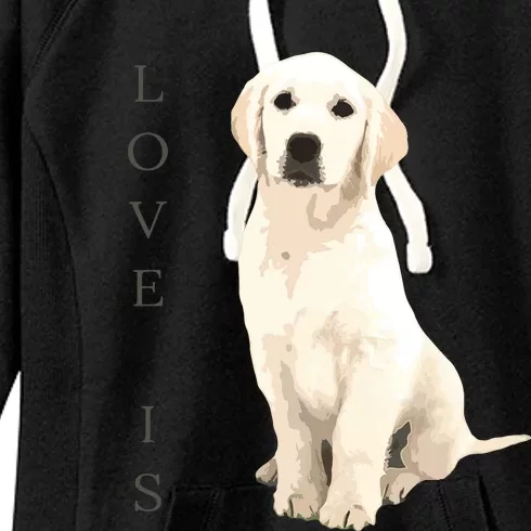 Labrador Retriever Women Men Kids White Lab Dog Mom Women's Fleece Hoodie