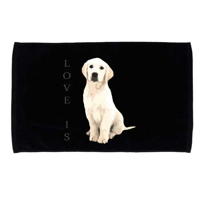 Labrador Retriever Women Men Kids White Lab Dog Mom Microfiber Hand Towel