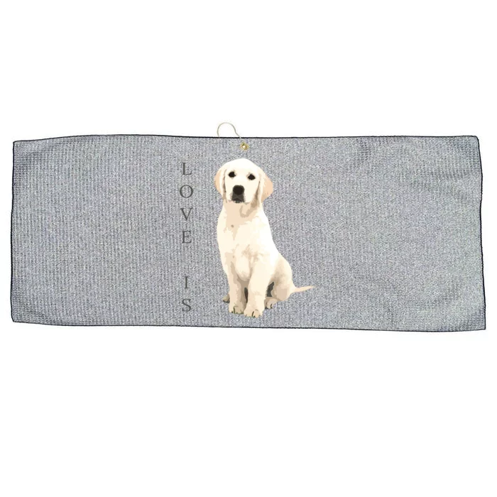 Labrador Retriever Women Men Kids White Lab Dog Mom Large Microfiber Waffle Golf Towel