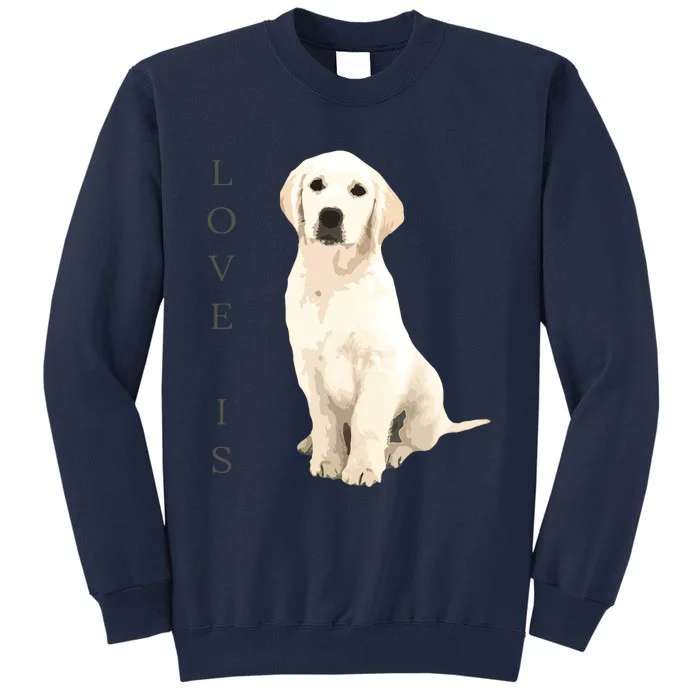 Labrador Retriever Women Men Kids White Lab Dog Mom Tall Sweatshirt