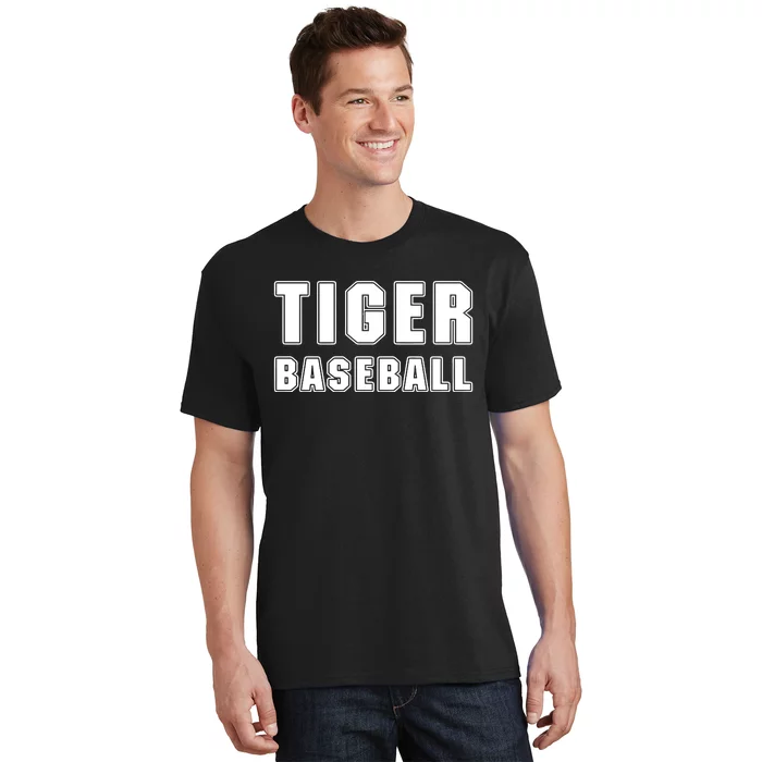 Larry Ragland Wearing Tiger Baseball T-Shirt