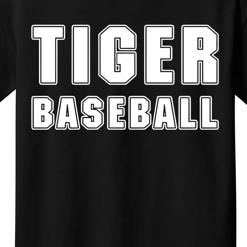 Larry Ragland Wearing Tiger Baseball Kids T-Shirt