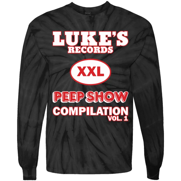 Lukes Records Xxl Peep Show Compilation Vol 1 Tie-Dye Long Sleeve Shirt