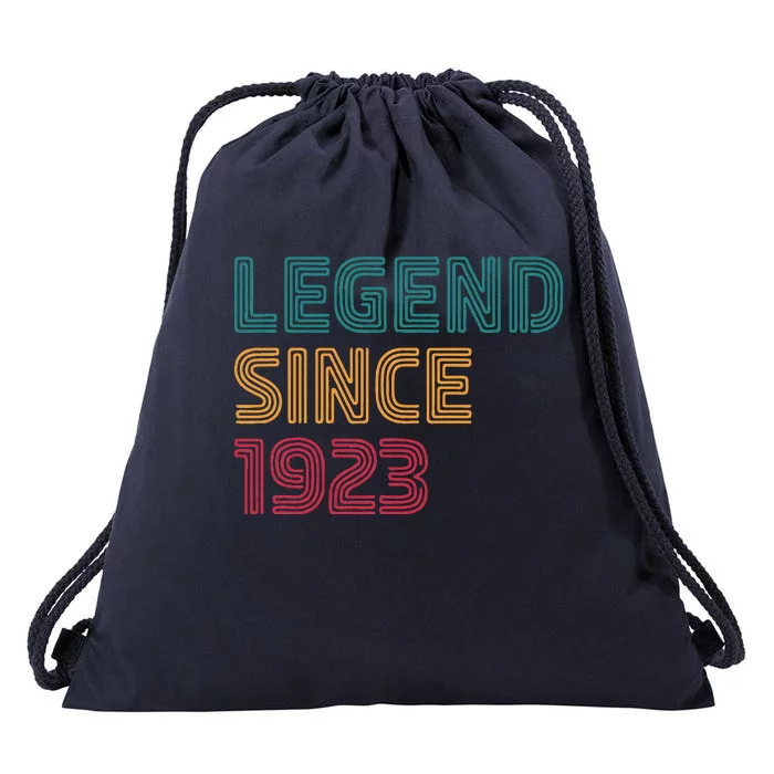 Legend Since 1923 100 Year Old Born In 1923 100th Birthday Drawstring Bag