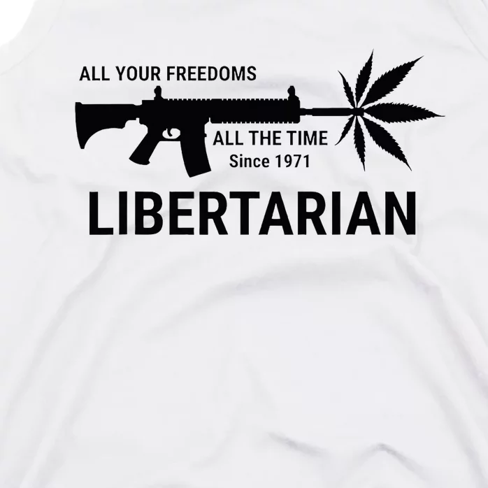 Libertarian Since 1971 All Your Freedoms All The Time Tank Top