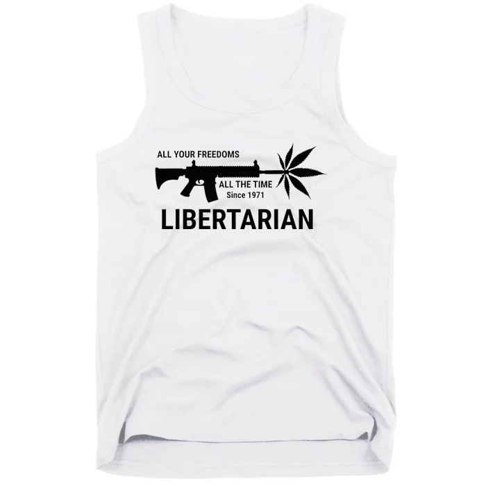 Libertarian Since 1971 All Your Freedoms All The Time Tank Top