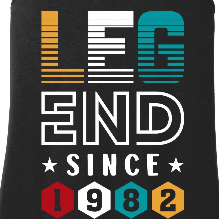 Legend Since 1982 40th Birthday Celebration Ladies Essential Tank