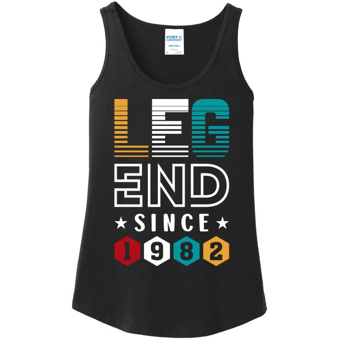 Legend Since 1982 40th Birthday Celebration Ladies Essential Tank