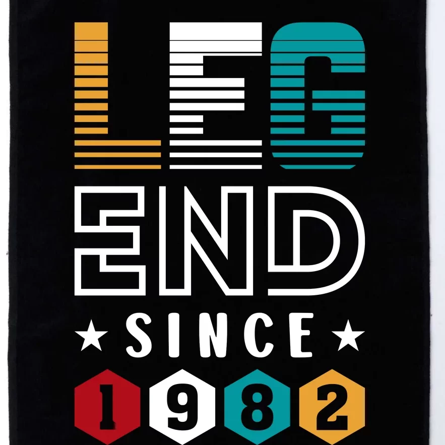 Legend Since 1982 40th Birthday Celebration Platinum Collection Golf Towel