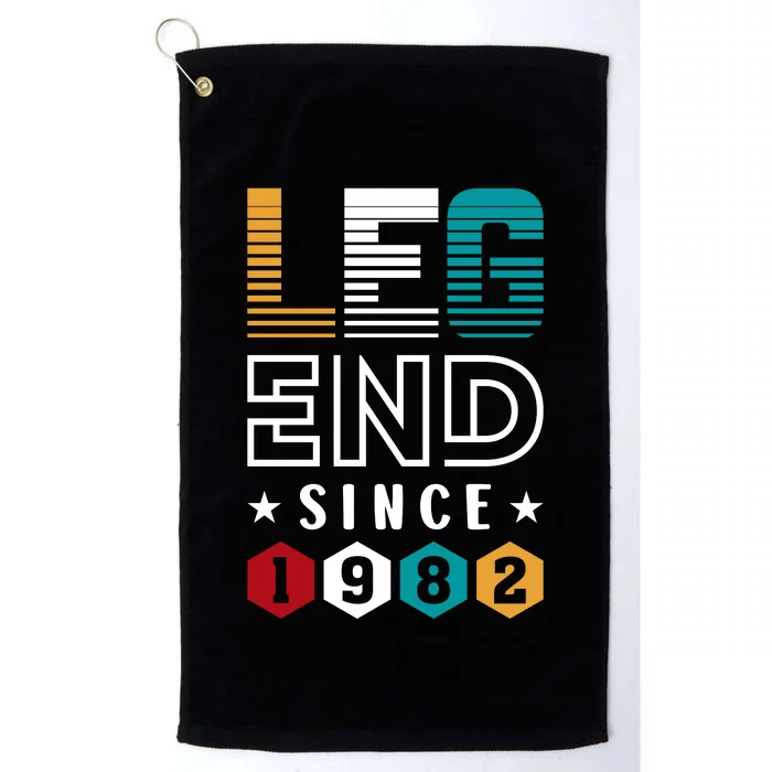 Legend Since 1982 40th Birthday Celebration Platinum Collection Golf Towel