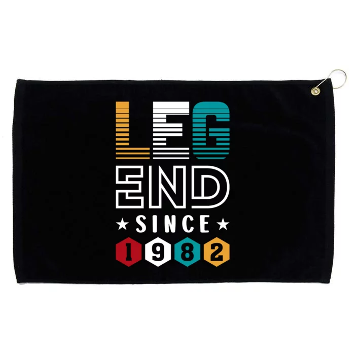 Legend Since 1982 40th Birthday Celebration Grommeted Golf Towel