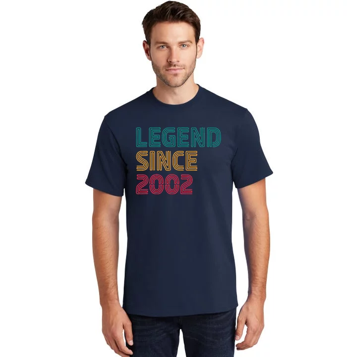 Legend Since 2002 21 Year Old Born In 2002 21st Birthday Tall T-Shirt