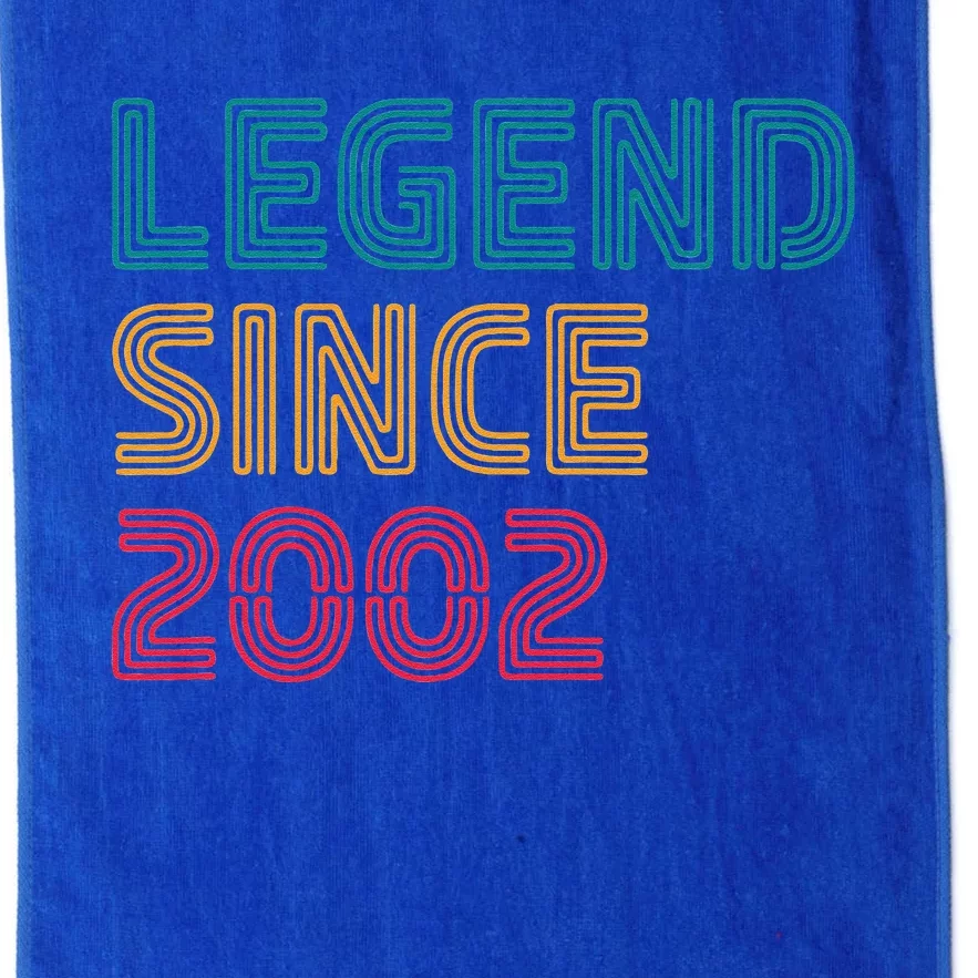 Legend Since 2002 21 Year Old Born In 2002 21st Birthday Platinum Collection Golf Towel