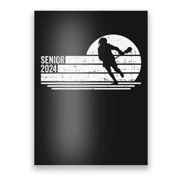 Lacrosse Senior 2024 Vintage Class of 2024 Poster TeeShirtPalace