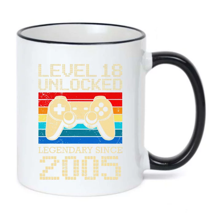 Legendary Since 2005 18 Years 18th Birthday Black Color Changing Mug