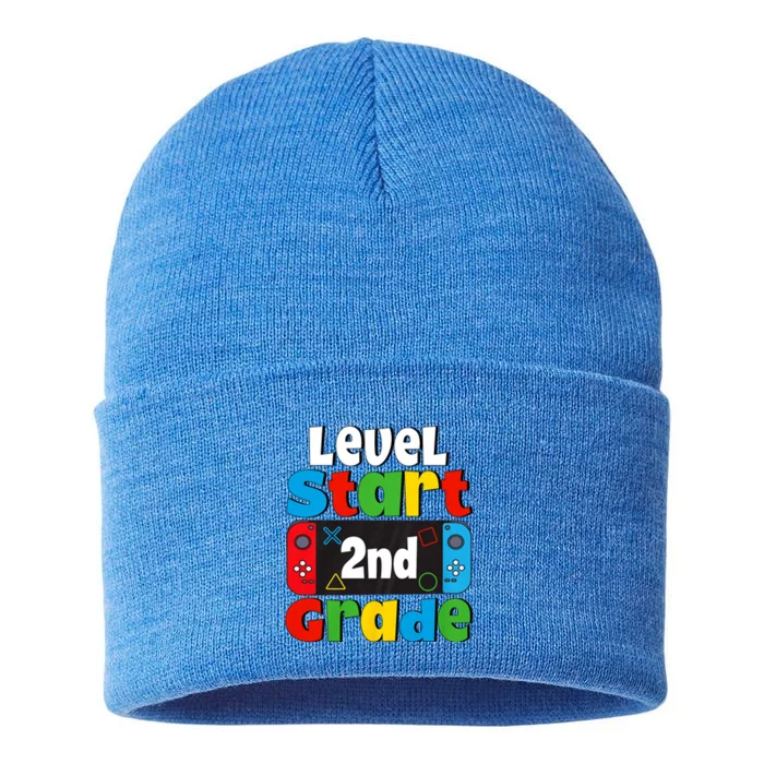 Level Start 2nd Grade Gaming Sustainable Knit Beanie