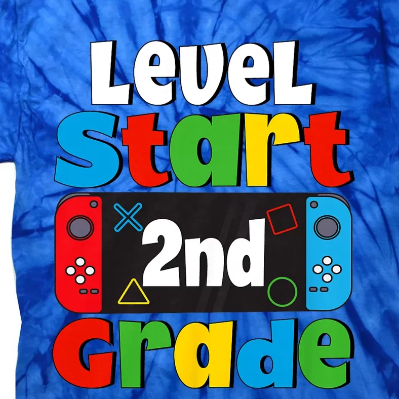 Level Start 2nd Grade Gaming Tie-Dye T-Shirt