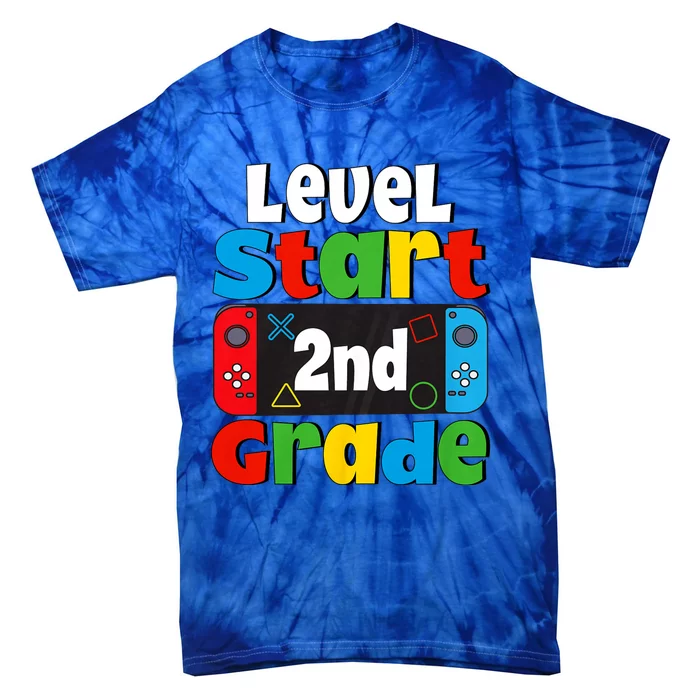 Level Start 2nd Grade Gaming Tie-Dye T-Shirt