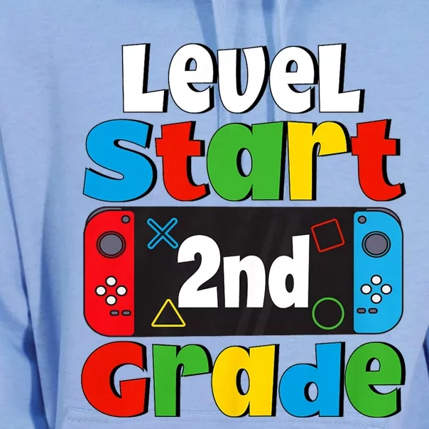 Level Start 2nd Grade Gaming Unisex Surf Hoodie