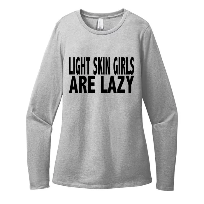 Light Skin Are Lazy Womens CVC Long Sleeve Shirt