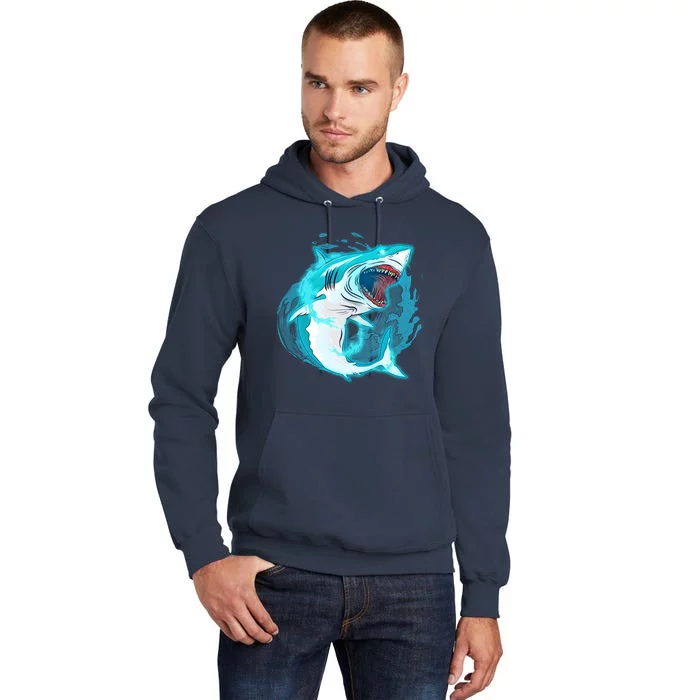 Leaping Shark Attack Tall Hoodie