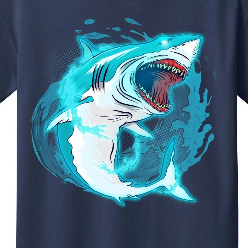 Leaping Shark Attack Kids T-Shirt