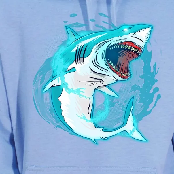 Leaping Shark Attack Unisex Surf Hoodie