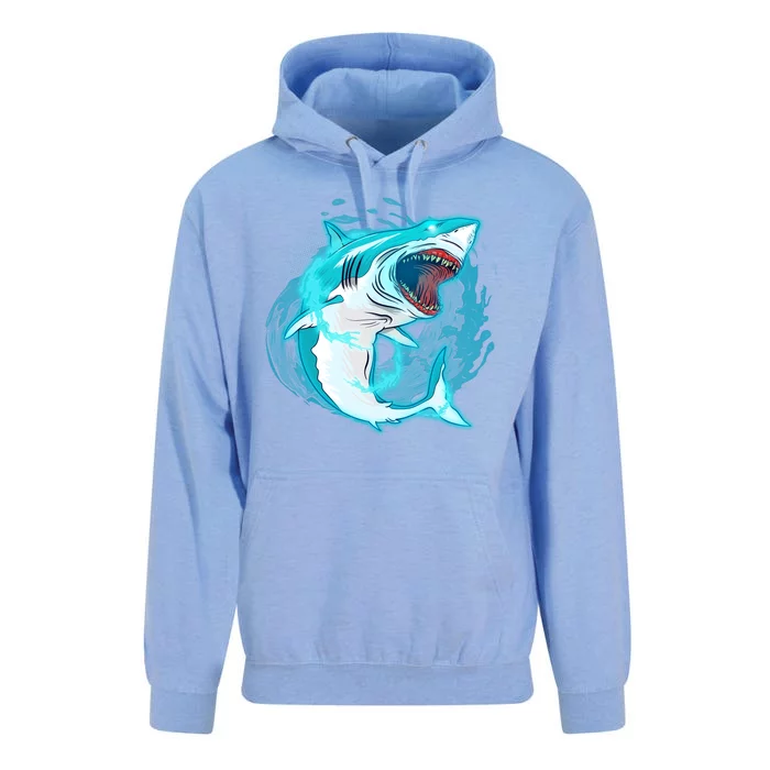 Leaping Shark Attack Unisex Surf Hoodie