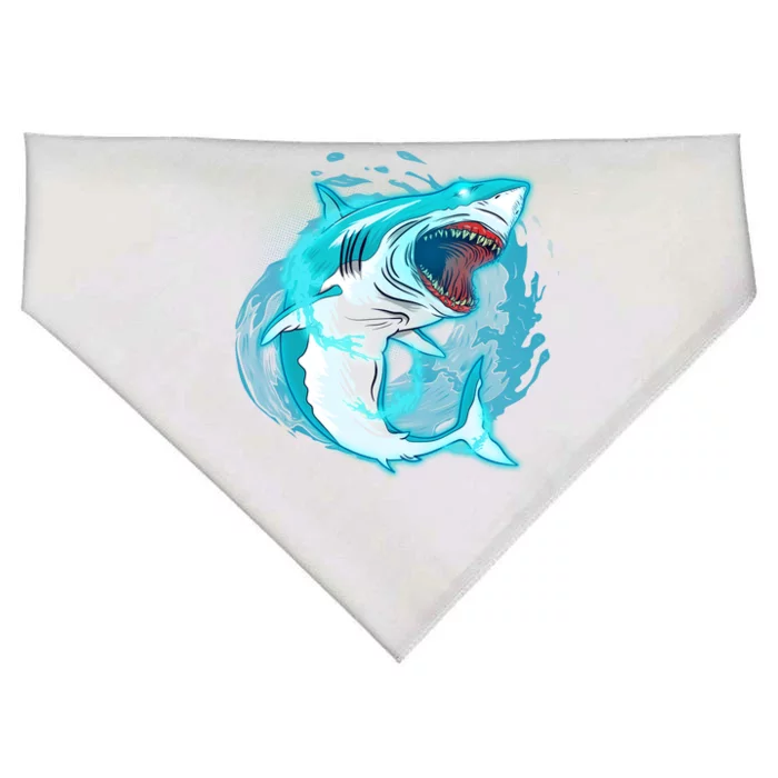 Leaping Shark Attack USA-Made Doggie Bandana