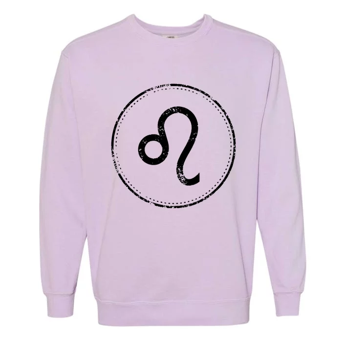 Leo Sign Astrology Zodiac Garment-Dyed Sweatshirt