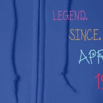 Legend Since April 1985 Birthday Gamers Gift Full Zip Hoodie