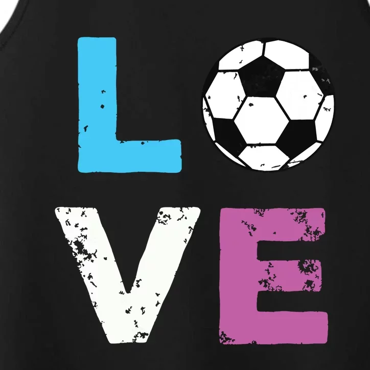 LOVE Soccer American Team Fan Gift Performance Tank