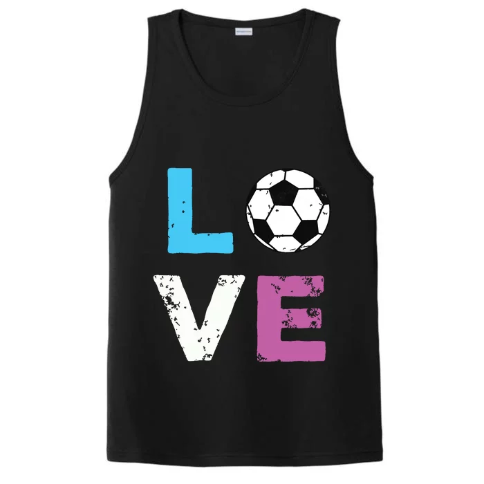 LOVE Soccer American Team Fan Gift Performance Tank