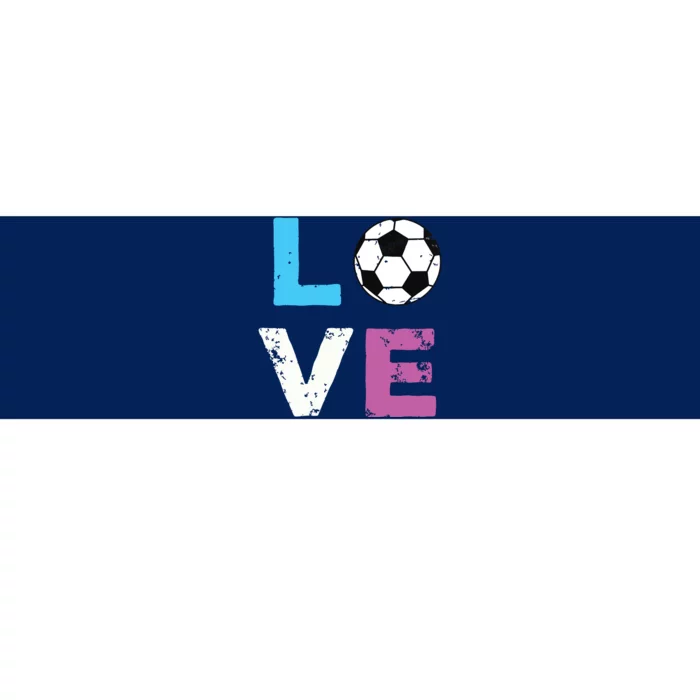 LOVE Soccer American Team Fan Gift Bumper Sticker